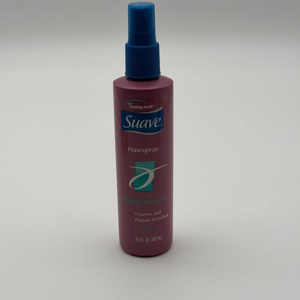 Suave Maximum Hold Non-Aerosol Hairspray Vitamin Protein Enriched 6.5oz‎ Purple